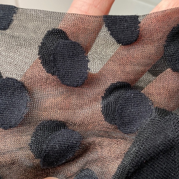 NWT Polka dot black sheer ankle socks - the cutest! - Picture 2 of 4